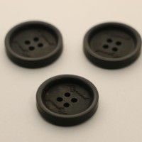 Kancing Resin Berkualitas Tinggi yang Dapat Disesuaikan, 4 Lubang, Bagian Belakang Datar, Motif Kotak/Hati, Ramah Lingkungan, Desain Sederhana Berkilau Tinggi
