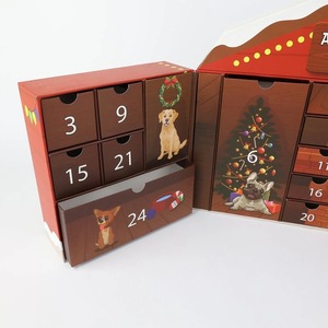 House Shaped Christmas Advent Calendar <b>Box</b> 24 Days Countdown Gift <b>Box</b> <b>Empty</b> Rigid Paper Calendar <b>Box</b> For Kids <b>Chocolate</b> Candy Ho - Product Image 4