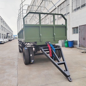 <span class=keywords><strong>Remorque</strong></span> de transport orientable de 10 tonnes, <span class=keywords><strong>remorque</strong></span> à plateau vert avec garde-corps, <span class=keywords><strong>remorque</strong></span> agricole à benne basculante - Product Image 6