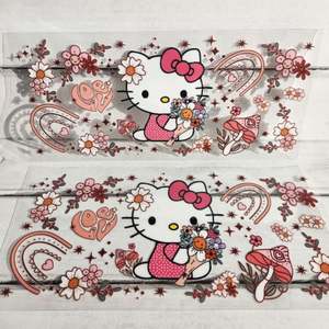 Transferencias de Vidrio Libbey con Diseño 3D al por Mayor, 16oz 24oz UV para Impresiones de Vinilo para Envolver Tazas DTF - Product Image 2