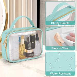 Custom Transparent Portable Toiletry Bag, <b>Large</b>-capacity Skincare Storage <b>Box</b>, Personalized Travel Promotional <b>Gift</b> - Product Image 3