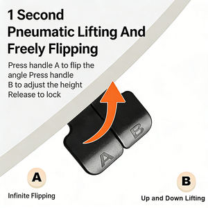 Nuevo Podio Móvil, <span class=keywords><strong>Atril</strong></span> Portátil con Inclinación Ajustable, Escritorio Neumático para el Hogar, la Oficina y el Aula - Product Image 4