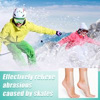 Protège-chevilles et disques de protection en gel pour le ski, la randonnée, le skateboard et plus encore - Unisexe, transparents et ronds