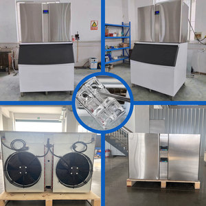 High Productivity 1 Ton Commercial <b>Ice</b> Cube Maker 1000kg Stainless Steel <b>Machines</b> for Business Restaurant Stainless Steel <b>Ice</b> Ma - Product Image 3