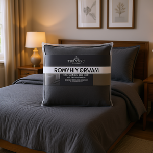 Juego de colcha reversible King gris oscuro, colcha elegante para un sueño cómodo - Product Image 2