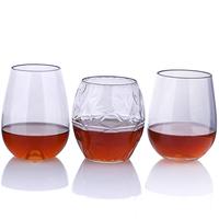 Gobelet à vin en plastique, verre en plastique, acrylique, Polycarbonate, tasse à vin, gobelet à Whisky, 12 oz 14oz 16oz 18oz