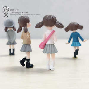Figurine de poupée de dessin animé en résine, ornement miniature pour filles de 8 à 13 ans - Product Image 4