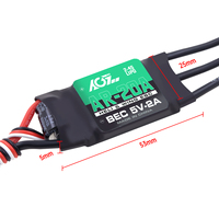 AGFRC AR-20A léger 20A Brushless Motor ESC avec BEC pour hélicoptère RC Aircraft Multicopter