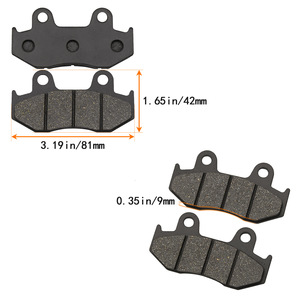 Plaquettes de frein pour moto Suzuki FA92, taille standard pour remplacement de disque avant, gris - Product Image 2