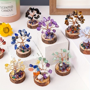 Árbol de Cristal Natural Multimaterial, Muy Popular, Ideal para Decoración del Hogar, Set <span class=keywords><strong>Arbol</strong></span> Vida Cristales, Venta al Por Mayor - Product Image 2