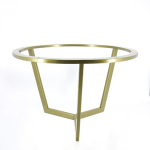Table d'appoint moderne de luxe dorée pour café thé cadre minimaliste peinture en métal OEM salle à manger maison bureau usage vivant pieds de meubles - Product Image 2