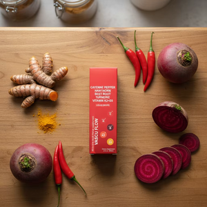 Suplemento Herbal Líquido Pronto para Uso em Gotas para Circulação Sanguínea 60ml com Beterraba, Pimenta, Espinheiro e Cúrcuma Multivitamínico K2+D3 - Product Image 3