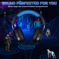 Casque de jeu G3100 supra-auriculaire avec microphone, écouteurs confortables pour PS5, PS4, Switch, appareils mobiles et PC