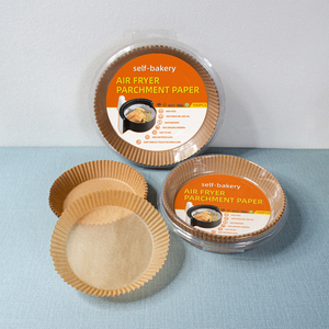 <span class=keywords><strong>Carta</strong></span> da forno per friggitrice ad aria monouso per alimenti antiaderente quadrata rotonda resistente al calore da 100 pezzi per friggitrice ad aria calda - Product Image 3