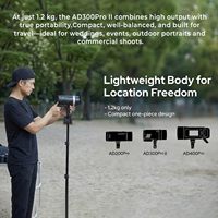 Flash Estroboscópico para Exteriores Godox AD300Pro 300Ws TTL HSS con Softbox de Liberación Rápida AD-S65S de 65cm, Montura Godox para Estudio y Transmisiones en Vivo en YouTube