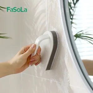 FaSoLa Tub Tile Scrubber Escova de limpeza Stiff Cerdas Escovas para limpeza Banheiro Cozinha WC Pia de parede