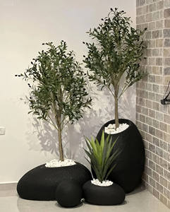 Plantas bonsái artificiales inspiradas en piedra Premium LGG <span class=keywords><strong>con</strong></span> macetas, macetas decorativas elegantes para espacios domésticos y comerciales de alta gama - Product Image 3