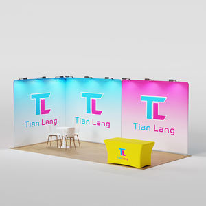 Stand de exposición comercial con marco de aluminio modular portátil, soporte de exposición comercial, gráfico personalizado de 10x10 pies a todo color - Product Image 2