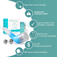 Entrenador Respiratorio Personalizable de Grado Médico OPEP con Vibración para la Eliminación de Mucosidad, Expansión de las Vías Respiratorias y Rehabilitación Pulmonar, con 3 Bolas de Acero