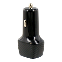Pengisi daya ponsel serat karbon PD 38W, charger ponsel 5V 3A usb ganda tipe c port 38W QC3.0 cepat