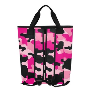 Sac à dos isotherme portable pour la livraison de nourriture, avec poche, imprimé camouflage rose personnalisé, pour le camping en plein air, pour ranger des canettes de bière - Product Image 3