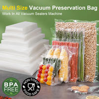 Sacs et rouleaux de mise sous vide en plastique de qualité alimentaire, prix d'usine, taille personnalisée, pochette sous vide pour la conservation des aliments à la maison et en cuisine