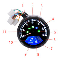 Gratis Ongkir FonsenX Kualitas Harga Pabrik METER Speedometer Digital LED Multi-Fungsi Baru Odometer & Tachometer