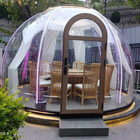 Casa Contenedor Moderna de Policarbonato Resistente al Viento con Diseño de Burbujas Estrelladas para Fiestas al Aire Libre, Hoteles y Villas