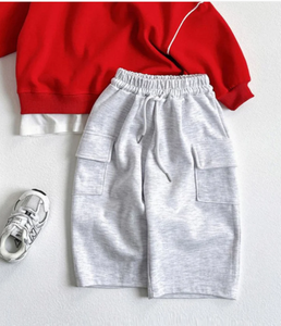 <span class=keywords><strong>Pantaloni</strong></span> <span class=keywords><strong>Cargo</strong></span> personalizzati per bambini bambini con due tasche e <span class=keywords><strong>pantaloni</strong></span> Casual per bambini con coulisse funzionali - Product Image 5
