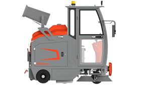 Mini camionnette autoportée 48V/100Ah avec le meilleur prix, machine de nettoyage et lavage de sols routiers - Product Image 2