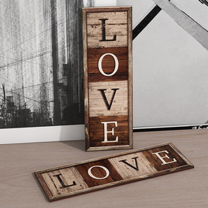 Nuovo stile listing in <span class=keywords><strong>legno</strong></span> caldo vendita dipinti decorativi amore in <span class=keywords><strong>legno</strong></span> decorazione d'interni appeso immagine per luci festa - Product Image 3