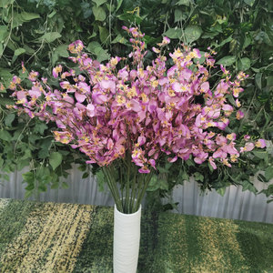 Fleurs artificielles Queyiyi, orchidée dansante de 90 cm, fleur en soie, décoration de mariage et de maison - Product Image 3