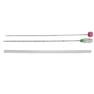 Wegwerp naald voor percutane aspiratie en biopsie met scherpe, afgeschuinde punt (Chiba-naald) onder CT- of echografiebegeleiding voor dierenartsen - Product Image 2