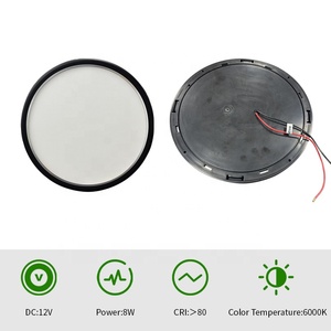 TYTXRV Accessoires RV <span class=keywords><strong>12V</strong></span> RV <span class=keywords><strong>Plafonnier</strong></span> <span class=keywords><strong>avec</strong></span> <span class=keywords><strong>interrupteur</strong></span> tactile Lumière <span class=keywords><strong>LED</strong></span> caravane noire Éclairage intérieur pour remorque <span class=keywords><strong>camping</strong></span>-<span class=keywords><strong>car</strong></span> - Product Image 2