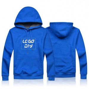 Sweat-shirt à capuche à manches longues en polaire d'agneau, polyester et coton, avec logo brodé personnalisé, pour homme, hiver - Product Image 3