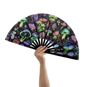 พัดไม้ไผ่พับได้ขนาดใหญ่แบบกำหนดเอง พิมพ์ลายได้ตามต้องการ สำหรับงานซับลิเมชั่น พัดมือแบบมีเสียงดัง - Product Image 5