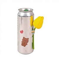 Boîte en aluminium de 330 ml, légère, hermétique, recyclable, avec couvercle, pour boissons