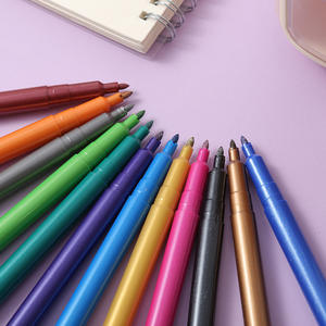 Marcadores de <span class=keywords><strong>Pintura</strong></span> para <span class=keywords><strong>Tela</strong></span> de 12 Colores, Rotuladores de <span class=keywords><strong>Pintura</strong></span> Textil Creativos para Pintar a Mano, Rotuladores para Calzado y Telas - Product Image 4