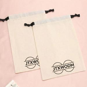 Custom Logo Silk Screen/Digital Printing Recyclable Promotional Canvas <b>Dust</b> <b>Bag</b> Handbag Drawstring Cotton Gift Shoe Packing - Product Image 3