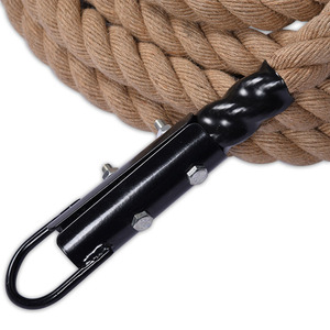 Cuerda de Batalla de Efebra de 38 mm, Cuerda de Escalada Resistente para Entrenamiento de Fuerza de Brazos, Cuerda de Columpio para Ejercicios Físicos, 9 m de Longitud - Product Image 2