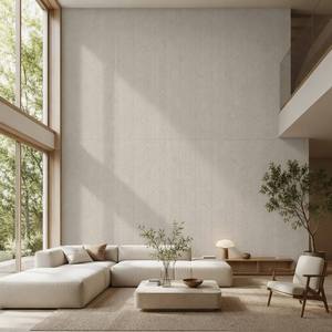 Panel <span class=keywords><strong>de</strong></span> Piedra Flexible con Relieve 3D en Tela Tejida Beige para Pared Decorativa <span class=keywords><strong>de</strong></span> Hotel o Villa - Product Image 1