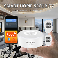Système de sécurité domestique intelligent AGSHOME, alarme sans fil, kit 7 pièces, application WiFi Tuya, alerte, capteur de mouvement PIR, fonction SOS, sécurité des enfants