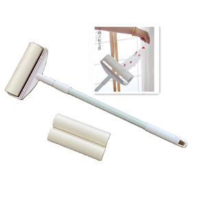 Qingle-<span class=keywords><strong>Rodillo</strong></span> adhesivo de papel para quitar el polvo de mascotas, <span class=keywords><strong>rodillo</strong></span> de recarga con 2 asas telescópicas, venta en <span class=keywords><strong>Amazon</strong></span> - Product Image 1