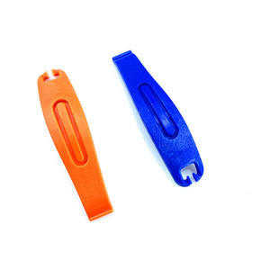 Levier de pneu en plastique, outil manuel 11x2.5x2cm pour réparation de vélo de montagne, vélo électrique, couleur orange, bleu, noir - Product Image 1