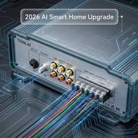 Penguat Daya Tegangan Konstan Lima Zona L-2350 dengan Bluetooth USB FM untuk Sistem Pengumuman Publik 350W Seri Hub Rackmount
