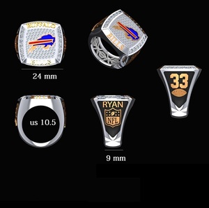 Anillo Cubano Doble de Plata 925 con Letra Personalizada, Moissanita VVS con Engaste de Garras, Joyería Fina Estilo Hip Hop, Lujo Personalizado - Product Image 4