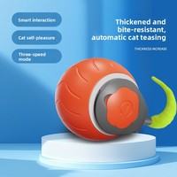 Balle de jeu intelligente, auto-entretenante, anti-stress, extra-épaisse, résistante aux morsures, modes multiples, balle de jeu automatique
