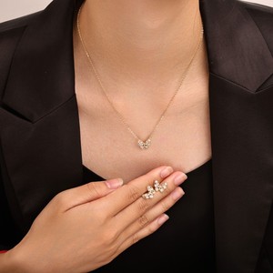 Conjunto de Joyería de Mariposa en Aleación de Cobre con Engaste de Puntas, Joyería de Lujo para Uso Diario, Moda Femenina - Product Image 2