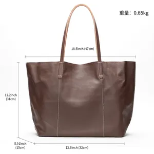 WESTAL Leather Luxury Women Tote Bags Large Capacity Ladies Work Handbags Genuine Leather Handbag Tote Bag For Women