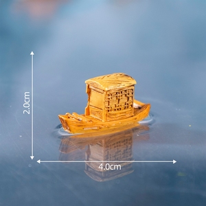 Micro-paisaje Weij, barco <span class=keywords><strong>de</strong></span> crucero Jiangnan, Black-pod, acuario, paisajismo para peceras, accesorios decorativos DIY - Product Image 6